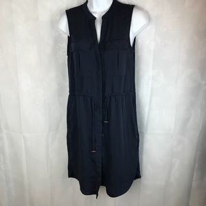 H&M Womens 2 Button Down Dress Sleeveless